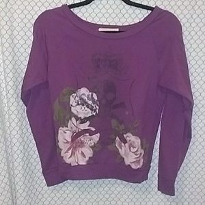 Small Rewind purple pullover sweatshirt